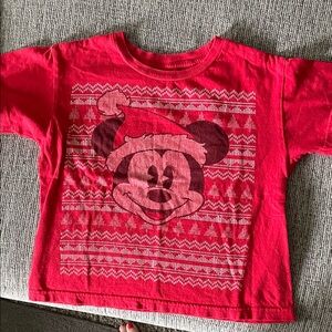 Disney Festive Red Mickey Mouse Tee